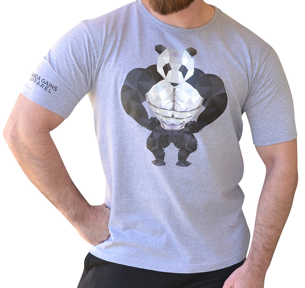 Panda Gains Apparel Shirt Men's Grey